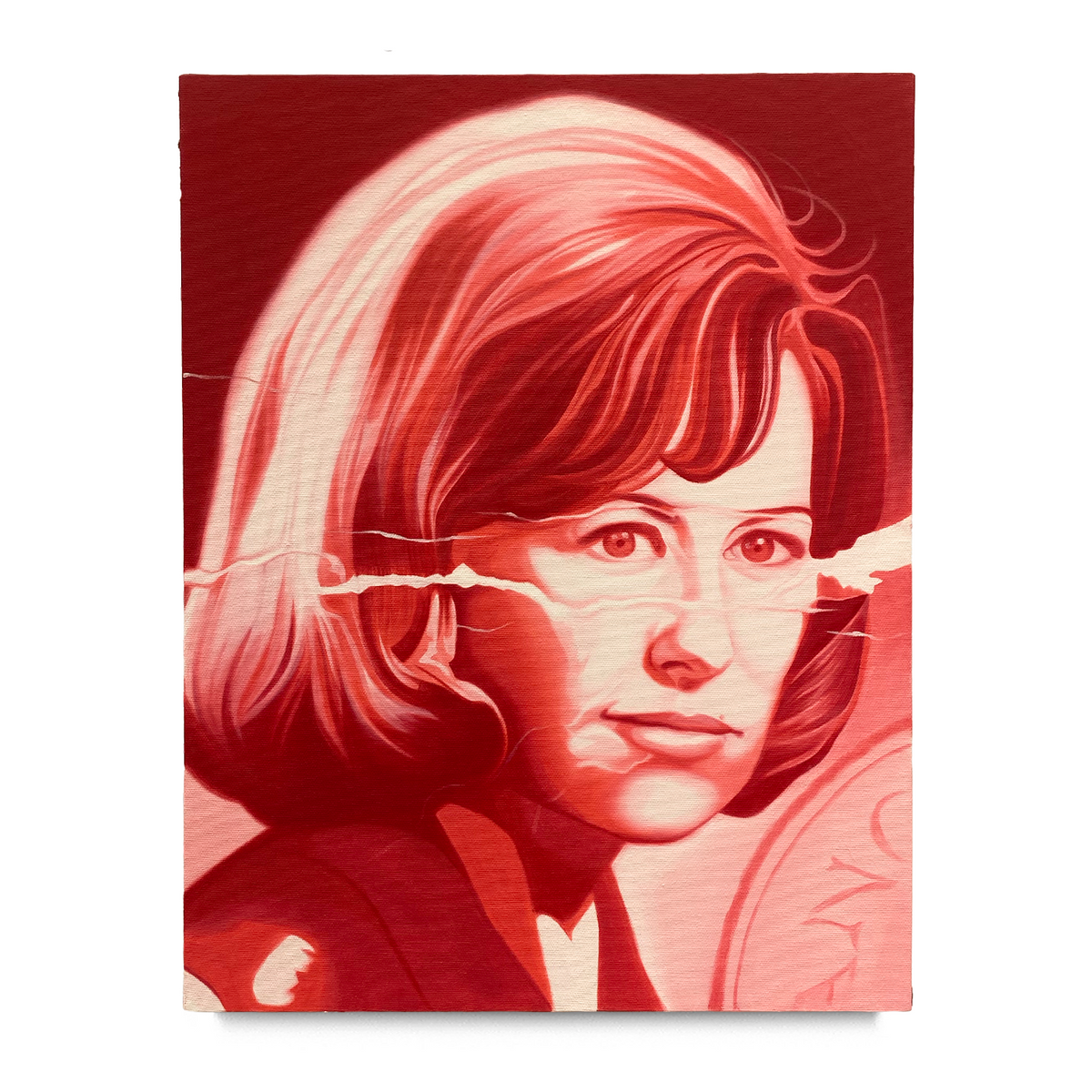 Abuela en rojo